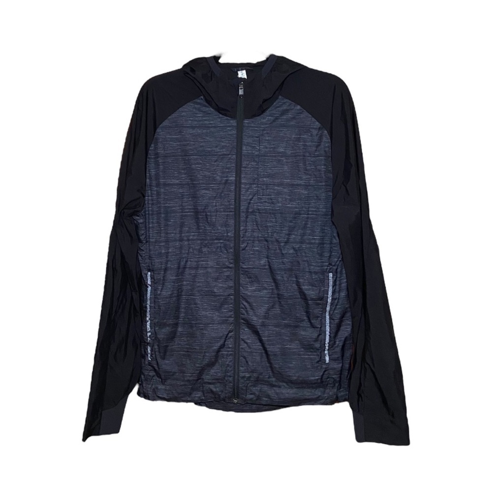 LULULEMON Pack It Jacket Hooded Windbreaker Hanover Needles Slate Black
